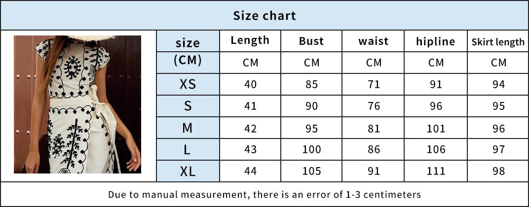 Elegant Women's Retro Printed Sleeveless Half High Neck Short Top With Vacation Style Two-piece Vestidos For Spring/summer 2024