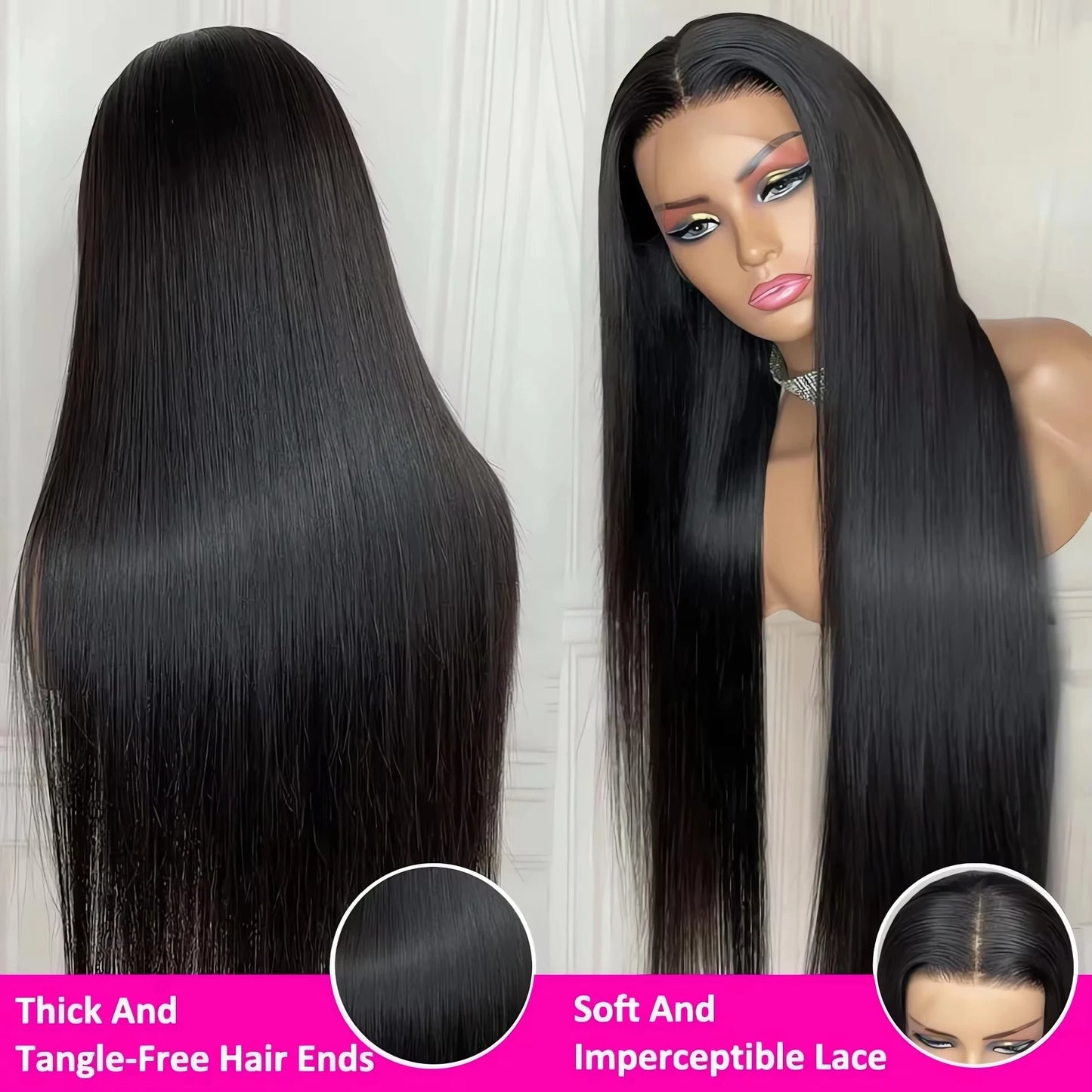 30 Inch Bone Straight Lace Front Wigs Human Hair 13x6 250 Density Hd Lace Frontal Wig 13x4 Brazilian Hair Pre Plucked For Women