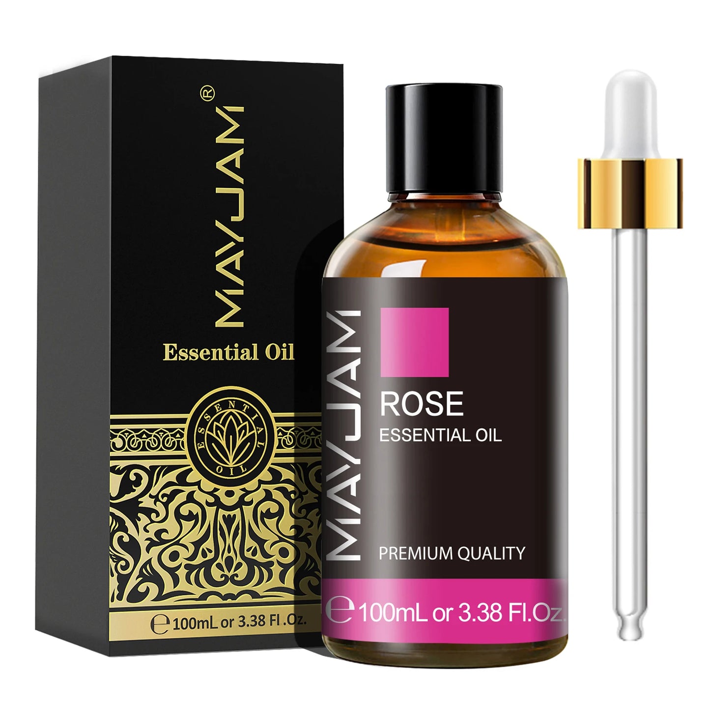 MAYJAM 1PCS 100ML Essential Oil with Dropper Sandalwood Lavender Eucalyptus Vanilla Aroma Oil For Humidifier Scent Candle Burner - Badiee Stylez
