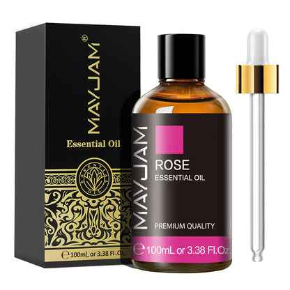 MAYJAM 1PCS 100ML Essential Oil with Dropper Sandalwood Lavender Eucalyptus Vanilla Aroma Oil For Humidifier Scent Candle Burner - Badiee Stylez