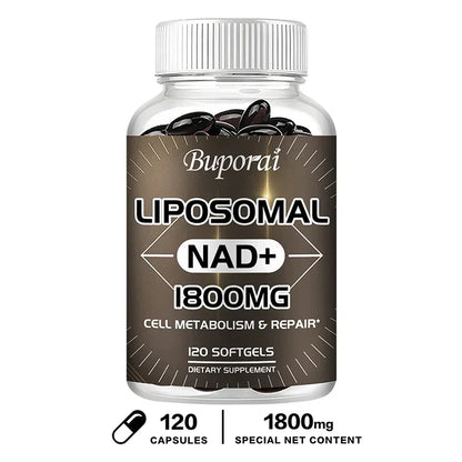 Liposomal NAD - Heart & Brain Function, Longevity, Aging Defense, Cellular Energy 120 Capsules