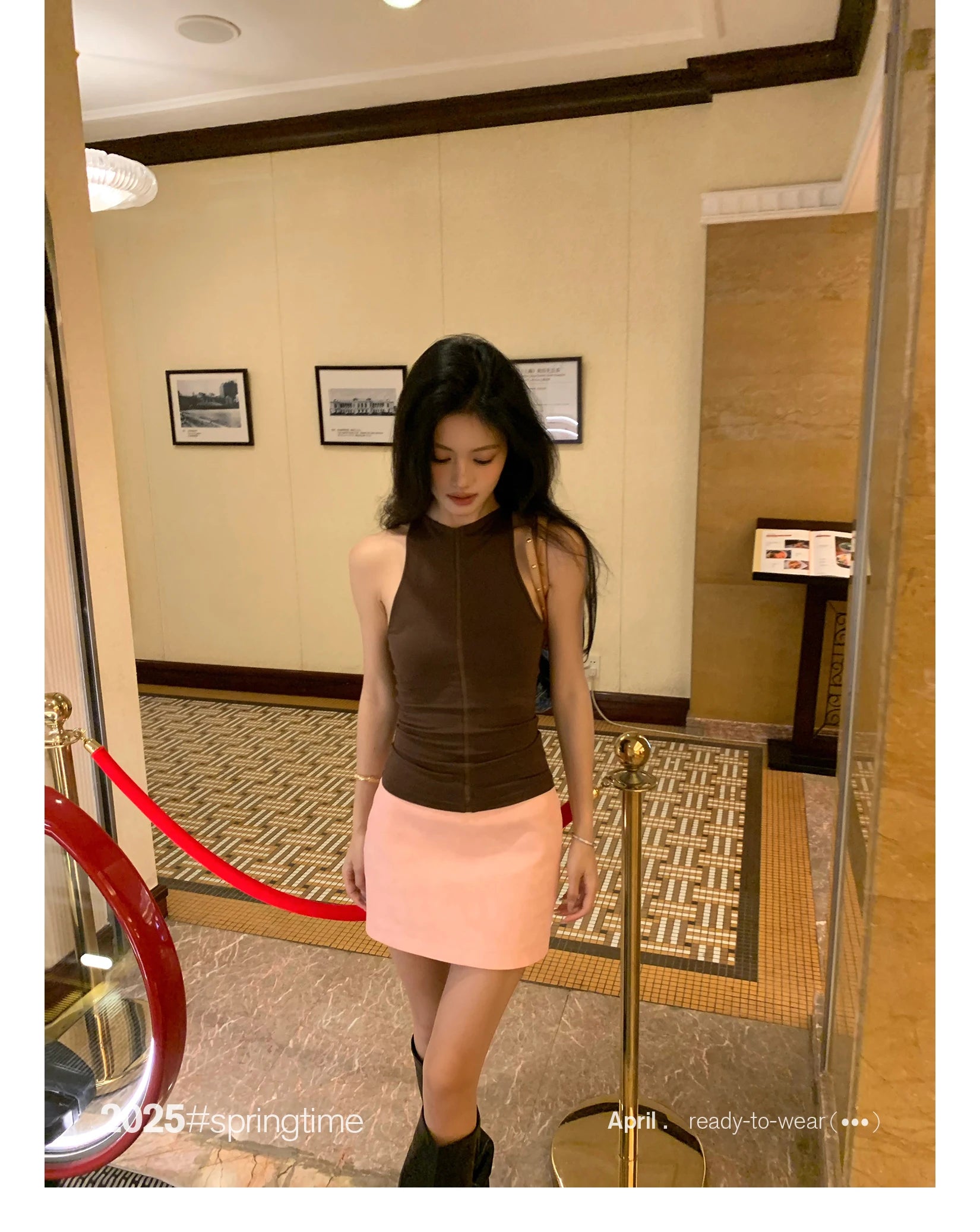 Lautaro Spring Summer Pink Soft Pu Leather Mini Skirt Women with Low Waist Short Luxury Chic A Line Clothes Korean Fashion 2025