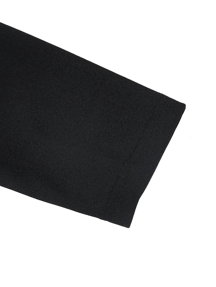 Women's Square Neck Pullover Dress, Casual Elegant Dress, Commuter Wind, Long Sleeve, Pure Color Polyester, New, 2025