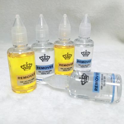 30ml Wig Glue Remover For Lace Wig/Toupee/Closure/Tape Hair Extension Clear Remover For Adhesive Tape Yellow Liquid Glue Remover