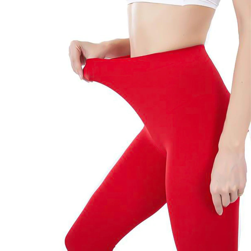 Plus Size Women Sexy Long Stockings Candy Color Velvet Pantyhose Spring Summer Autumn Large Elastic Tights school girl lingerie Badiee Stylez