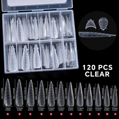 120Pcs Nail Forms For UV Gel Quick Building Extension Top Molds Dual Forms Acrylic Nail Art Tips Nails Accessories Tools 16 CHINA