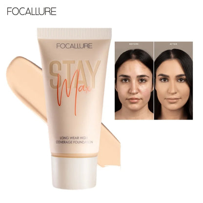 Wholesale FOCALLURE Waterproof Liquid Foundation Cream Full Coverage Oil-control Long-lasting Face Concealer Base Cosmetics
