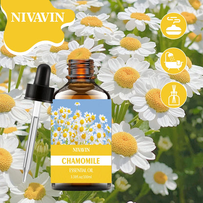 30ml/60ml/100ml chamomile essential oil is suitable for facial hydration, moisturizing, hair care, skin care, and perfume making - Badiee Stylez