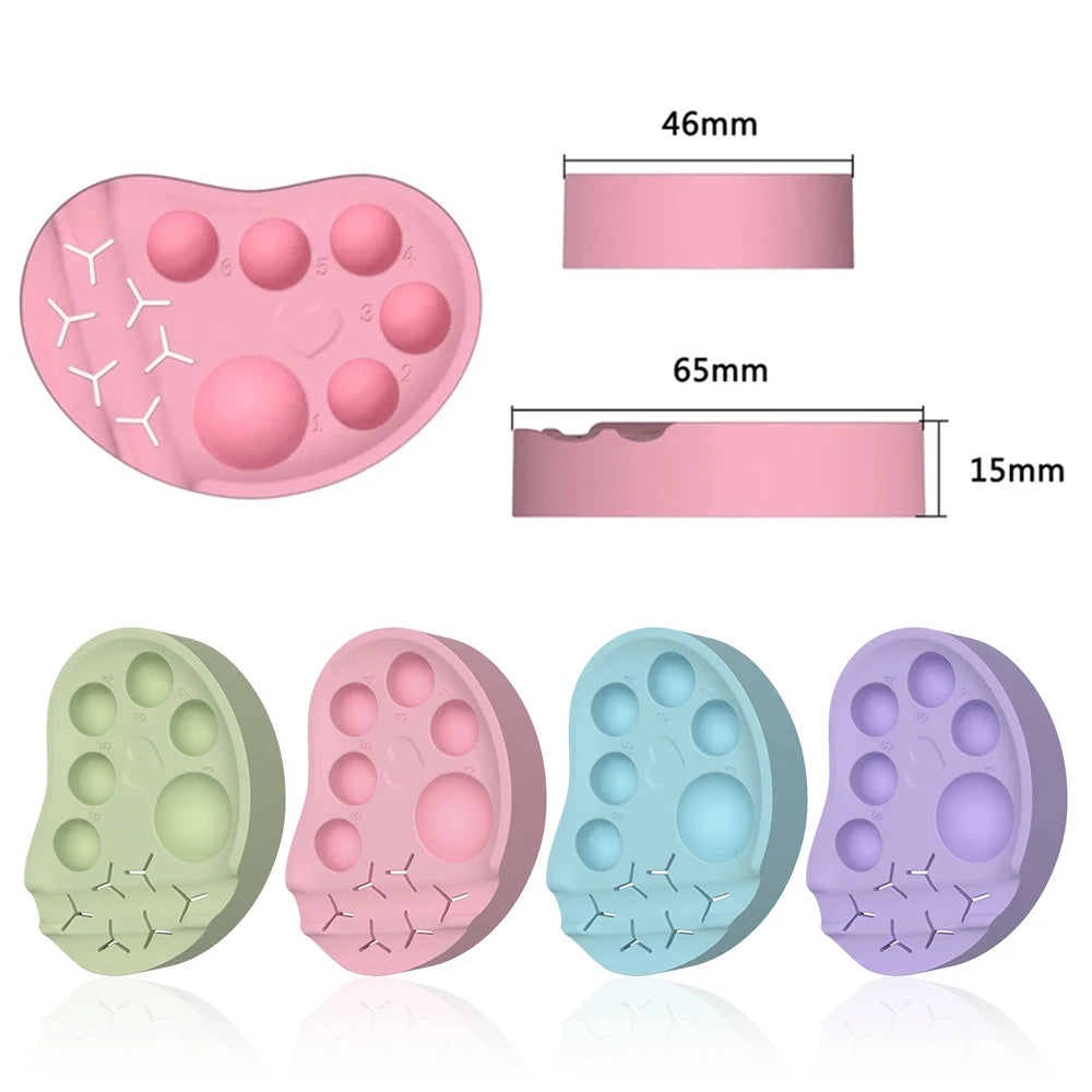 Silicone Eyelash Lift Palette Multi-Function Polish Gel Mixing Makeup Tool Eyelash Extension Reusable Silicone Lash Palette Badiee Stylez