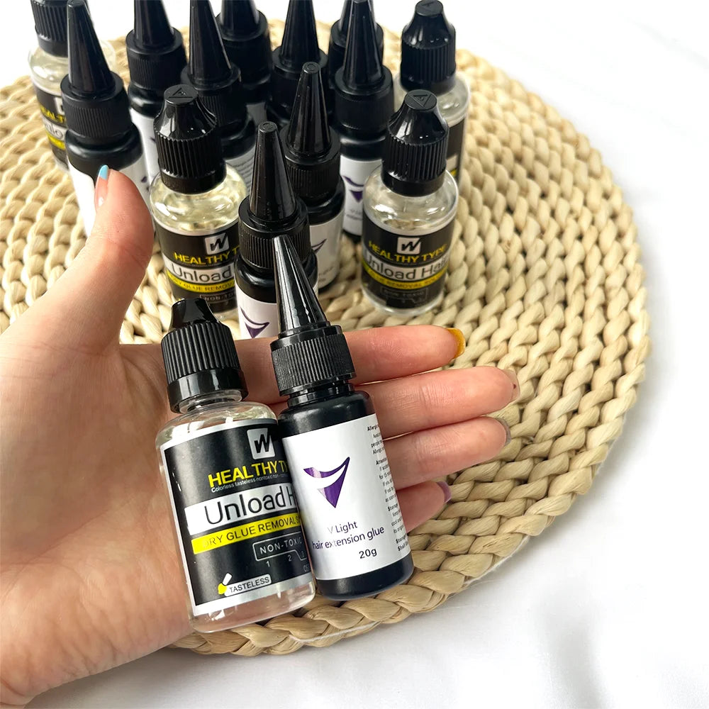 V-Light glue 20g for Tape hair extension tool professional V-Light Technology glue for HairExtension Wig Hair Piece