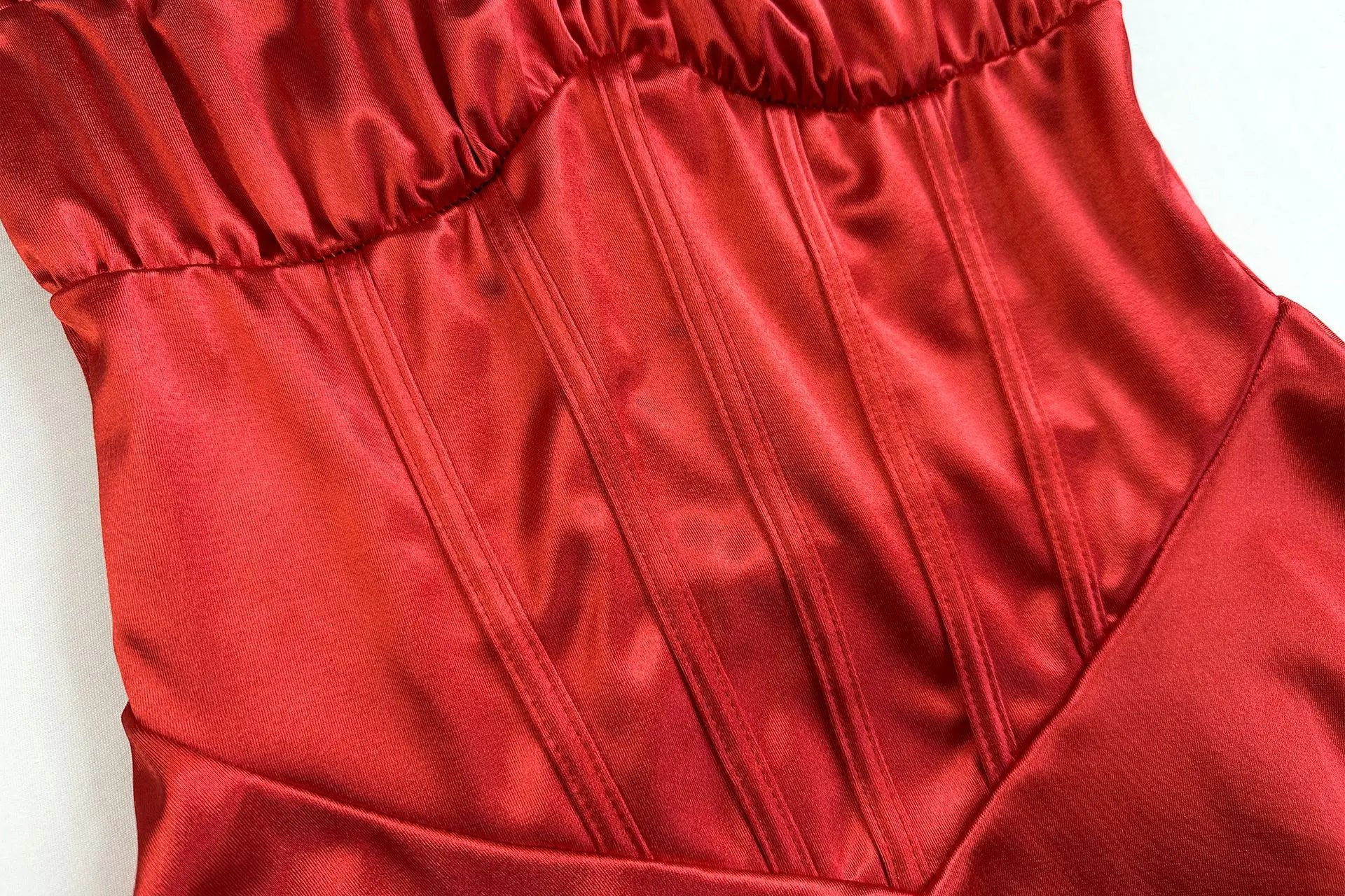 Sexy Mini Dress for Women European and American Style Fishbone Tank Top Cross-Border New Arrival Summer Fashion Female Clothing