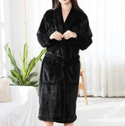 Personalised His and Hers Dressing Gown Customised Name Couples Bathrobes Terry Unisex Robe Monogrammed Mrs Mr Matching Robes black