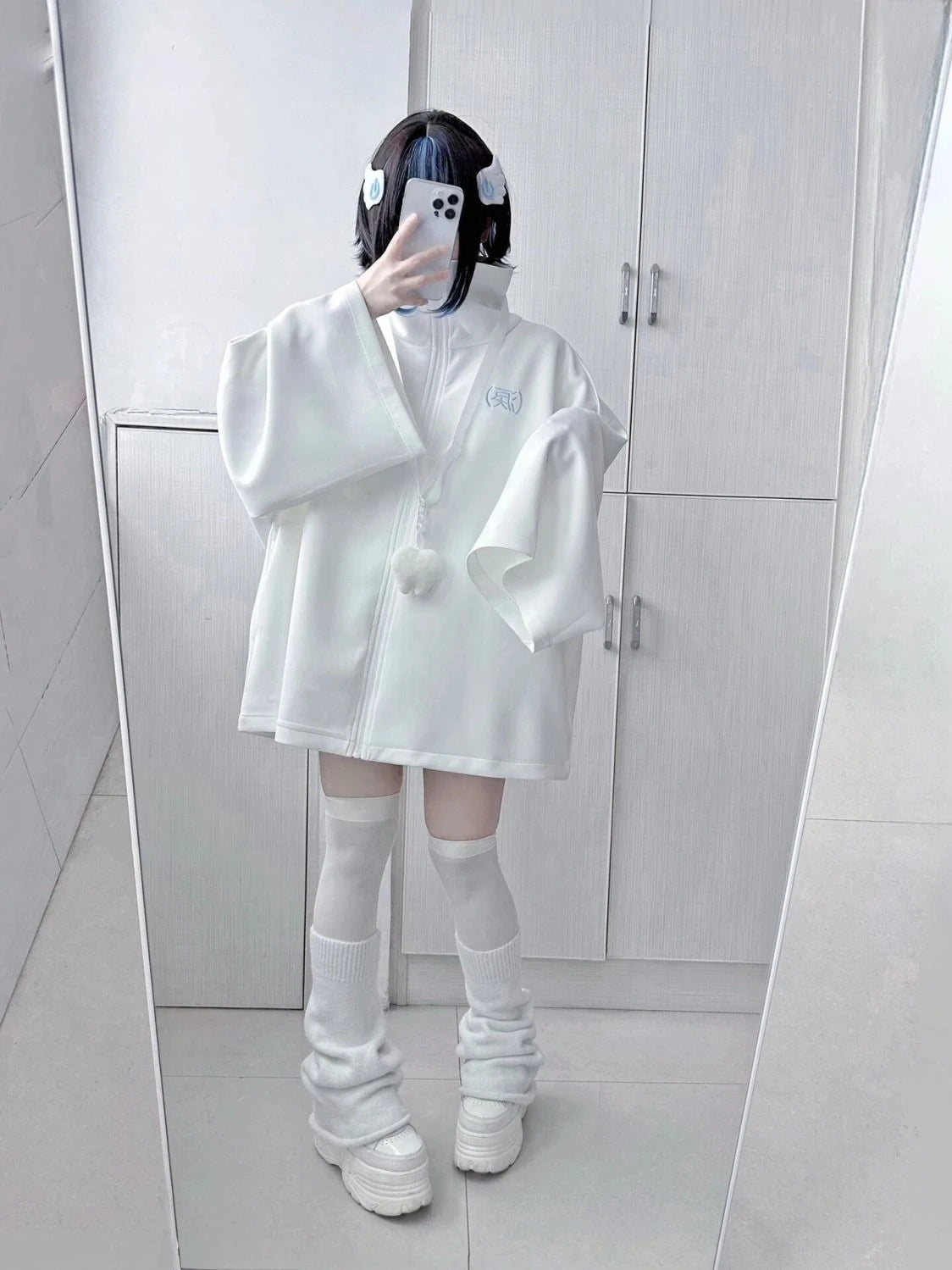 Spring Japanese Casual Solid Hoodies Women Loose Y2k Aesthetic Oversized Embroidery Coats Harajuku Zipper Grunge Sweatshirts