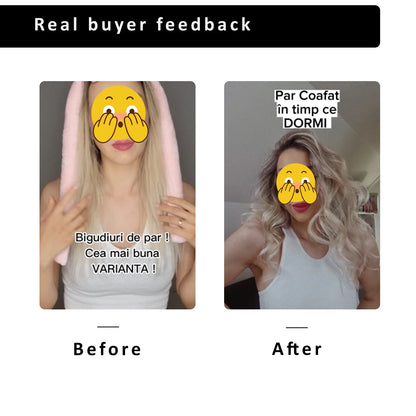 Create Professional Looking Curls Instantly with Heatless Curling Rod Headband No Heat Soft Overnight Hair Curlers