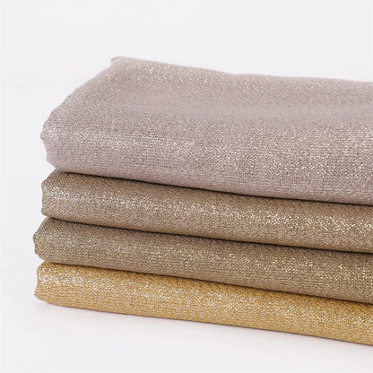 Lastest Brand Design Scarf Shiny Solid Color Shawls Rayon Fabric Gold Silk Silver Wire Head Shawl Fringe Hijab For Women