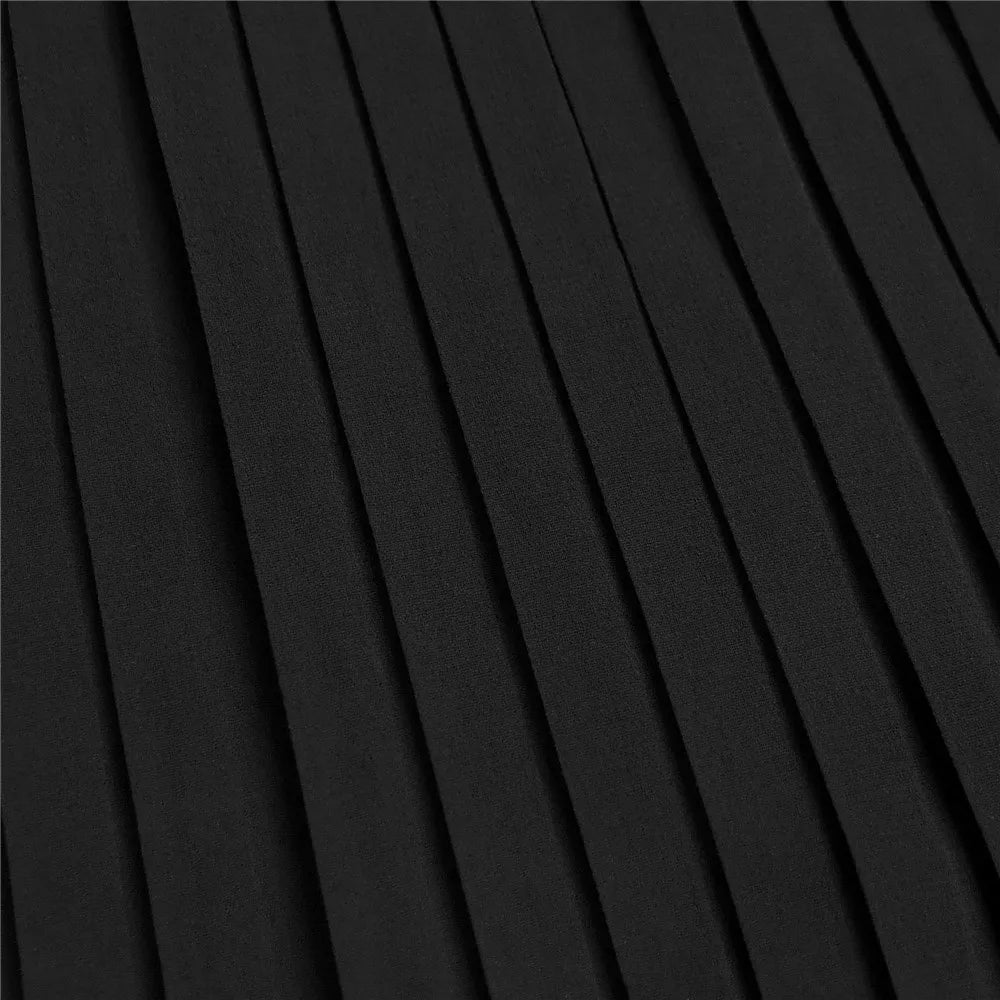 RLMABABY Elegant Splice Ruched Women Black Gown Long Bodycon Dress Pearl Stand Collar Sleeveless Club Party Sheath Maxi Dress