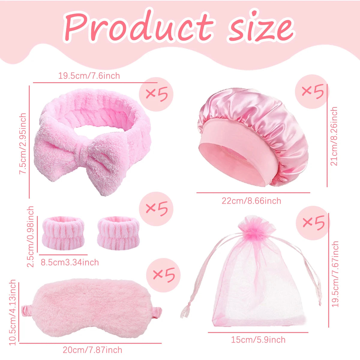 Comb set with storage bag, bring eye mask sleeping cap headband wristband, party gift package,gift,Special for real hair wigs Badiee Stylez