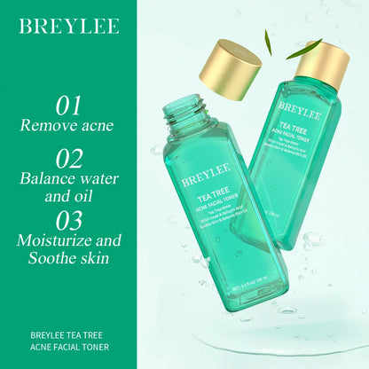 BREYLEE Facial Cleanser Toner Essence Face Cream Gel Facial Mask Set