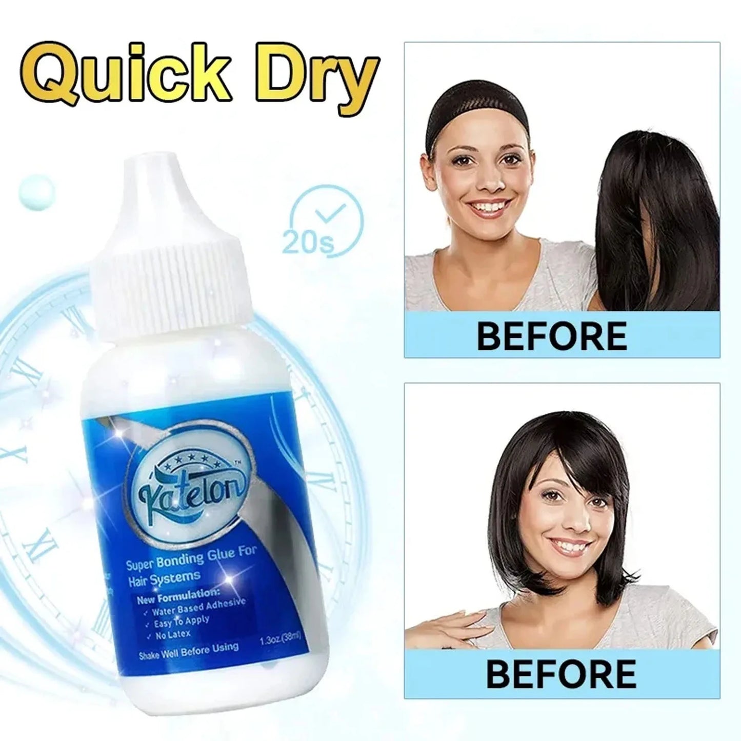 Wig Glue Spray for Front Lace Wig Lace Melting Spray for Wigs Melting Spray Lace Bond Spray Lace Glue Kit Wig Install Kit