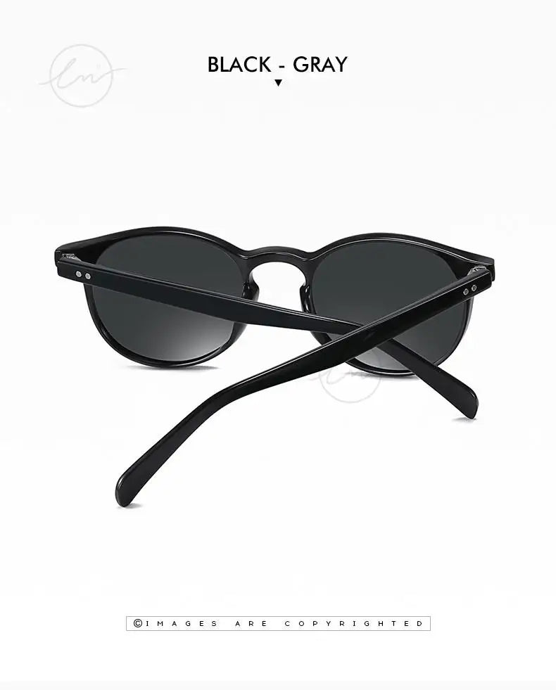 LM Retro Round Sunglasses Women Men Ultralight TR90 Polarized Unisex Driving Shades Vintage Sun Glasses UV400 Gafas De Sol