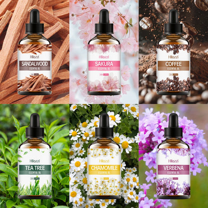 60ml Agarwood-Cedarwood-Vetiver-Pine Palm-Ocean-Sweet Tobacco-Black CastorAromatherapy Essential Oils Aromatherapy Essentia - Badiee Stylez