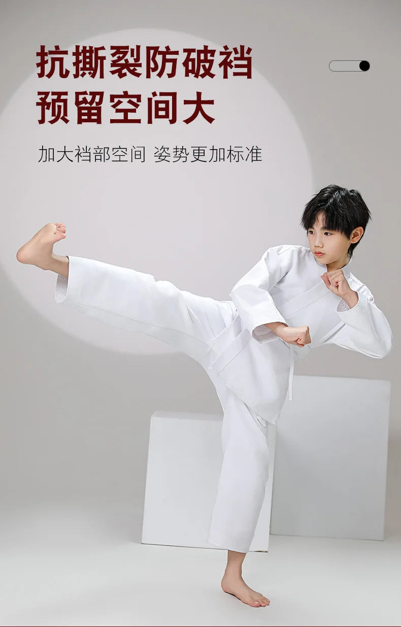 New Breathable karate uniform for kids and adults lightweight pants and jackets martial arts uniform with free belt for students Badiee Stylez