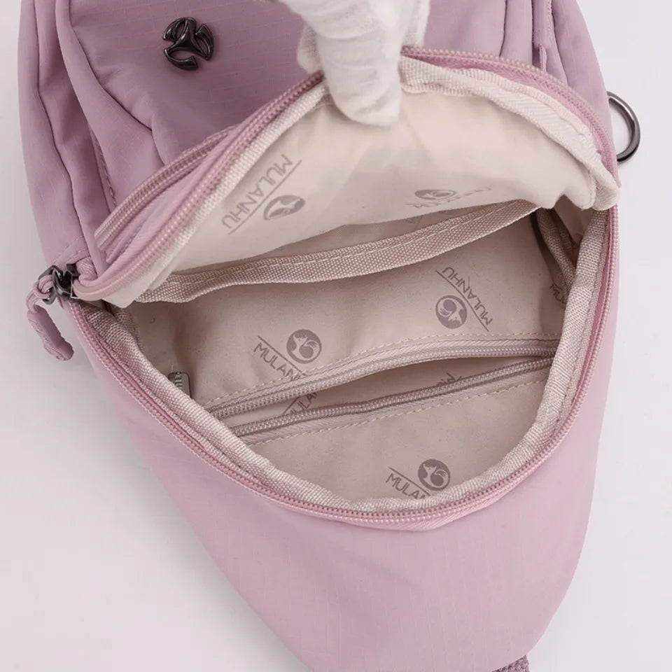 Waterproof Nylon Women Chest Shoulder Bags for Female Crossbody Sac Ladies Crossbody Bags Lightweight Girls Messenger Travel Bag