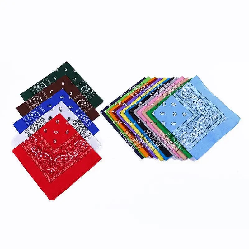 New Fashion Hip Hop Bandana Square Scarf Black Red Headband Printed for Boys/Girls Hair Accessories Hair Scarf Badiee Stylez