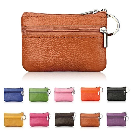 PU Leather Coin Purses Women Small Change Money Bags Pocket Wallets Key Holder Case Mini Functional Pouch Zipper Card Wallet