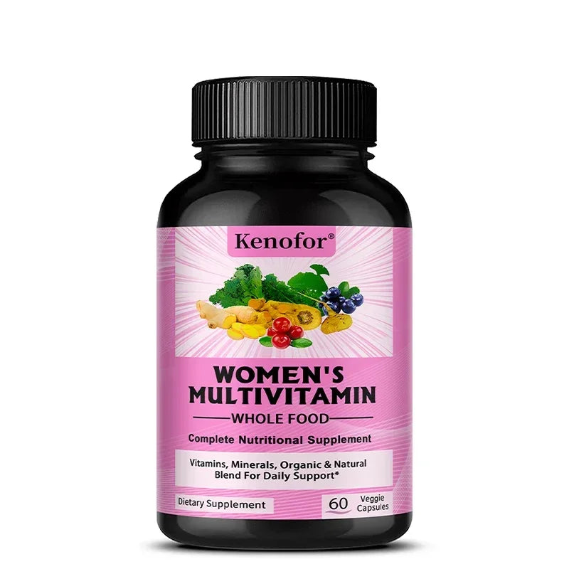 Womens Multivitamin - Energy & Immune Health Support with Vitamins A, B12, C, D, Zinc & Biotin, Multivitamin for Women 60count-1 bottle