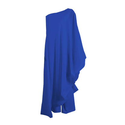 Women One Shoulder Jumpsuit Ruffle Long Sleeve Elegant Solid Aysmmetric Fashion Autumn Rompers Casual Party Club Jumpsuits 2024 Badiee Stylez