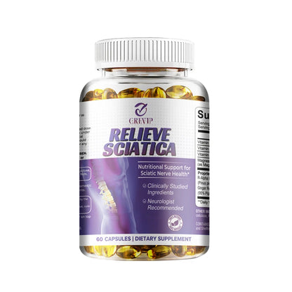 Sciatic Nerve Relief Capsules - Alpha Lipoic Acid Vitamin - Relieve Sciatica and Support Nervous System and Joint Health 60 Capsules