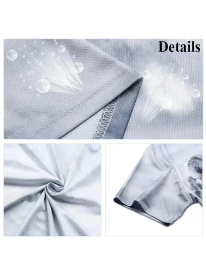 Plus - Size Women's Loose - Fit Gray T - Shirt with Gun - Wielding Frog Print & Catchy Text