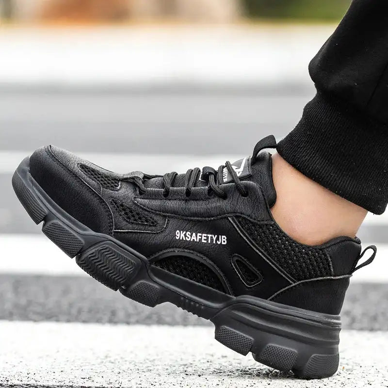 Breathable Safety Shoes Men Work Sneakers Indestructible Safety Boots Women Anti-smash Shoe Steel Toe Shoes Outdoor Sport Style