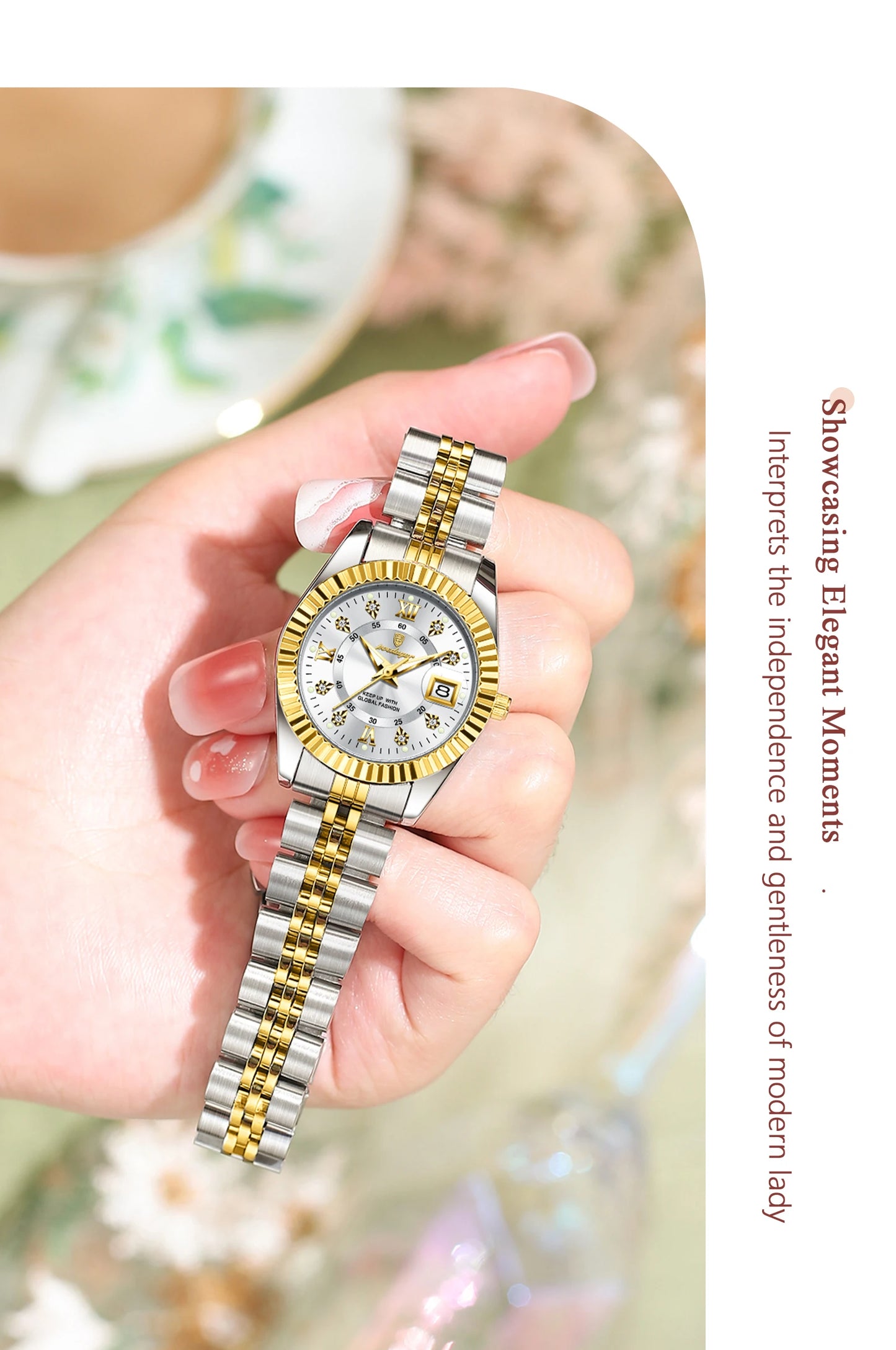 POEDAGAR Original Elegant Women's Watches Waterproof Luminous Date Women Watch Stainless Steel Quartz Fashion Ladies Wristwatch