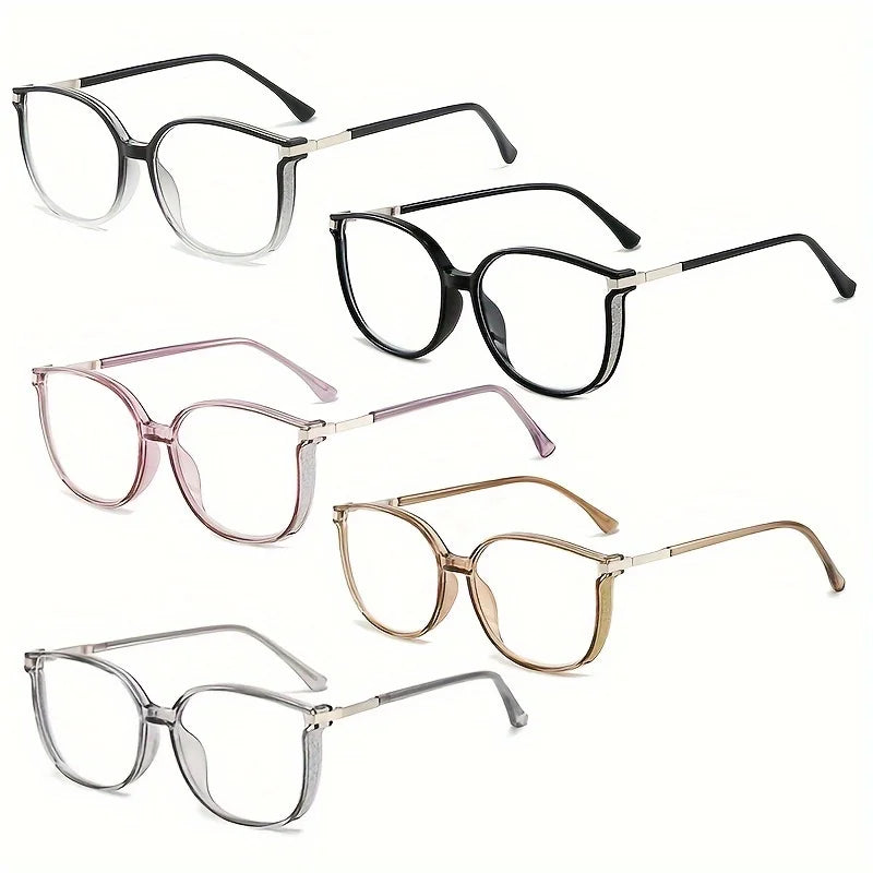 Reading Glasses Women Men Square Prescription Lenses Multifocal Eyeglasses Anti-blue Light Computer Eyewear Frames Badiee Stylez