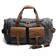 Vintage Crazy horse Genuine Leather Men Travel Bags Luggage Travel Bag Leather Men Duffle Bag Large Men Weekend Bag Overnight
