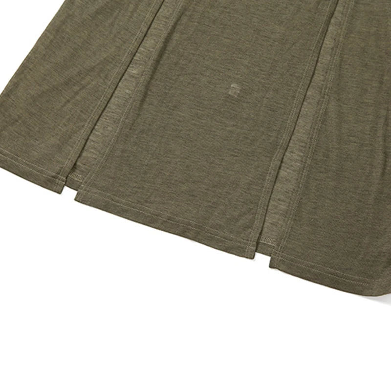 Xingqing Grunge Dress y2k Women Clothes Solid Color Sleeveless Hollow Out Back Slit Hooded Dress 2000s Halloween Party Dresses