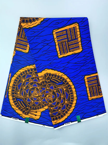 Classical Veritable Wax Guaranteed Real wax print fabric dutch hollandais pagne africa Dress 100% cotton 6yards b 6Yards 950g