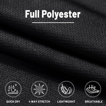 TACVASEN Breathable Mesh Sportswear Pants Men's Casual Trousers Elastic Waist Running Joggers Hiking Mountain Loose Fit Pants