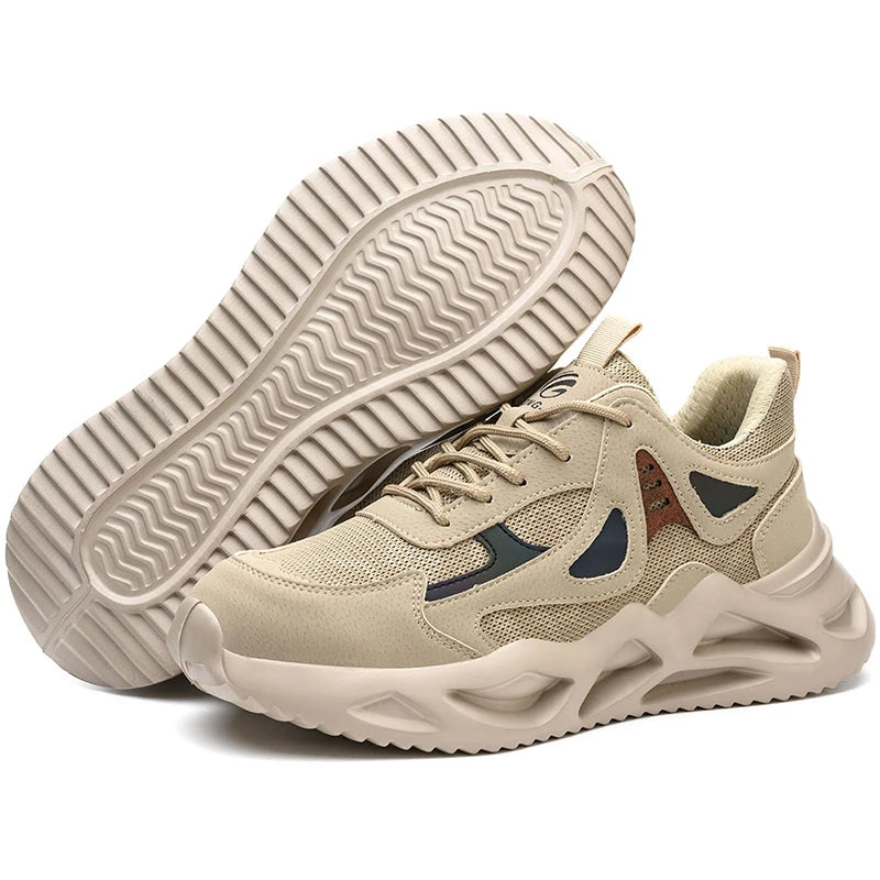 Lightweight Safety Shoes Men Women Work Shoes Steel Toe Cap Working Boots Sneakers Man Women Breathable Shoes Tactical Boots - Badiee Stylez