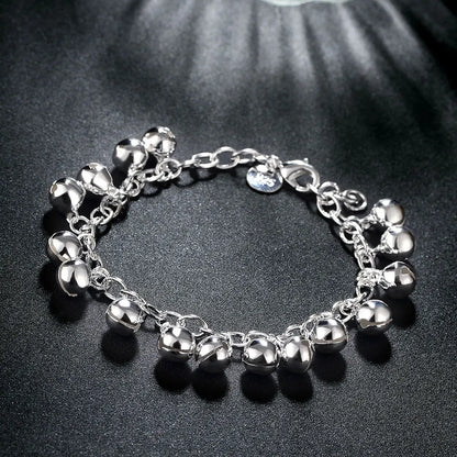 New High quality 925 Sterling Silver 4MM Women Men chain Male Twisted Rope Bracelets Fashion Silver Jewelry H056