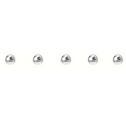 5pcs Spikes Punk Fashion Stainless Steel Lip Stud Earrings For Daily Detachable Replaceable Ball Piercing Jewelry For Men 5pcs A