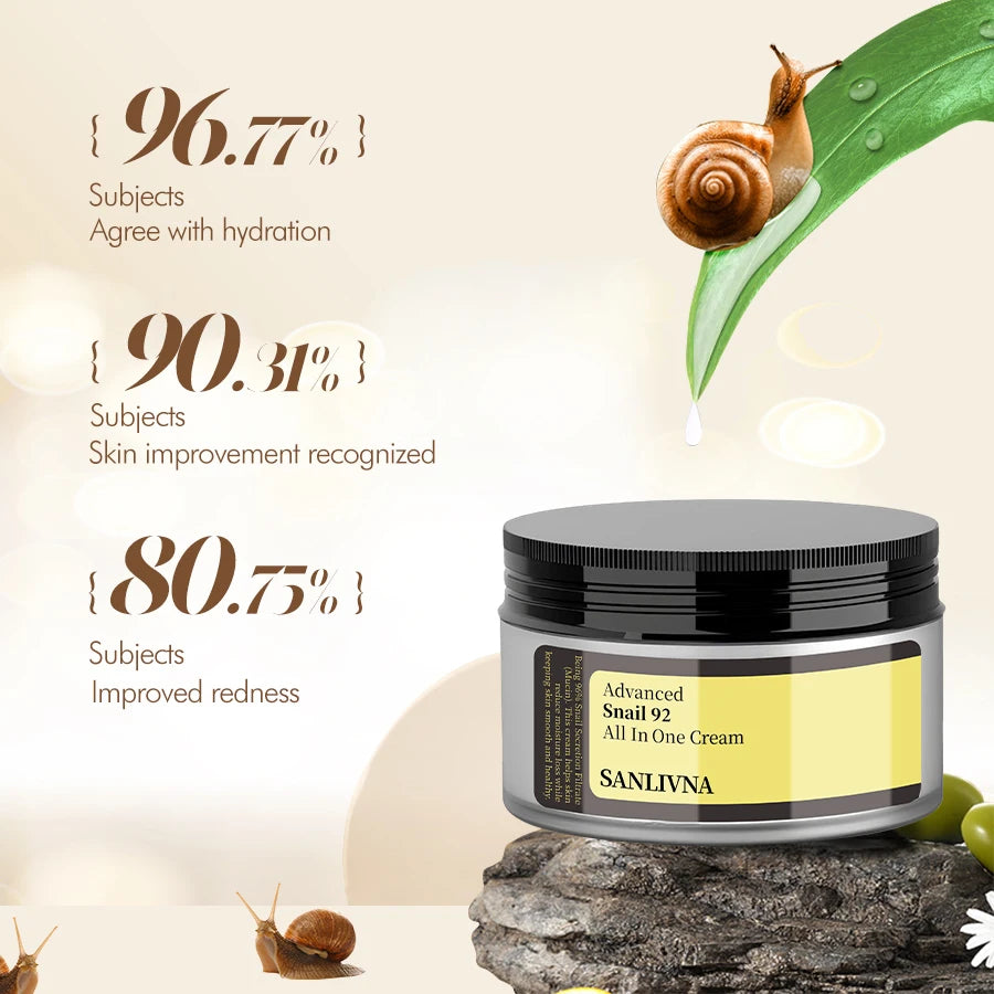 Snail 92 cream, moisturizing, anti-drying and peeling, moisturizing skin moisturizing cream Korean skin care products