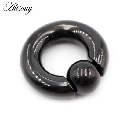 Alisouy 1pc Surgical Steel Captive Hoop Rings BCR Ring Eyebrow Ear Tragus Piercing Nose Closure Nipple Bar Lips Body Jewelry