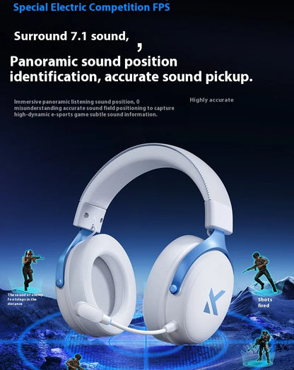 MCHOSE V9 pro Wireless Bluetooth Headset Low Delay Three Mode Microphone Noise Reduction Dynamic Sound for Office And Gaming Badiee Stylez