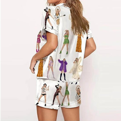 2025 Taylor Pajamas Set Shirt And Pant Matching Sleepwear Women's Pajamas Trouser Sets Comfortable Homewear Gifts for Fans