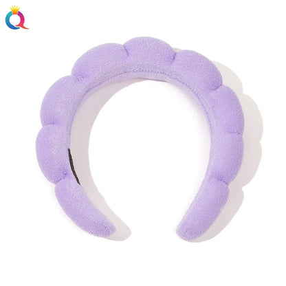 Wash Face Headbands For Women Puffy Sponge Hair Bands Cuff Waterproof Bands Absorbent Wristbands Girls Hair Accessories Set Badiee Stylez