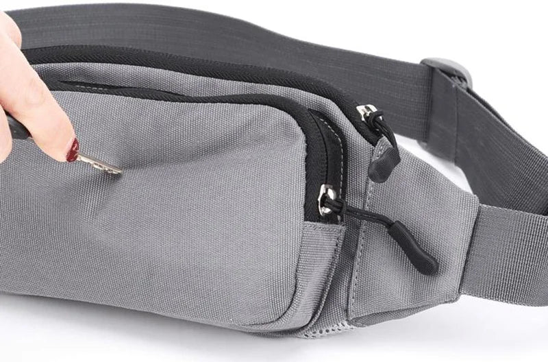 Nylon Waterproof Fanny Waist Bag Pack For Men Women Belt Pouch Male Belly Banana Ladies Bum Hip Kangaroo Sports Running Waistbag