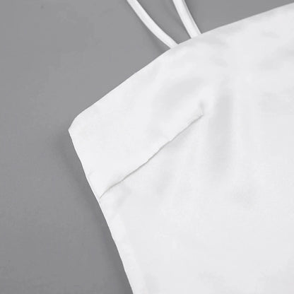 Satin Pajamas With Feathers Sleepwear Women Sets With Pants Black Spaghetti Strap Home Suit White Trouser Suits 2022